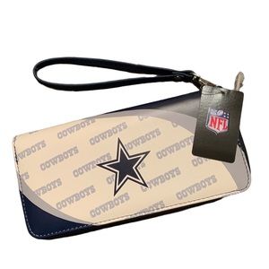 Cowboys wallet women’s zipper organizer wallet OFFICIAL licensed NFL wallet NWT